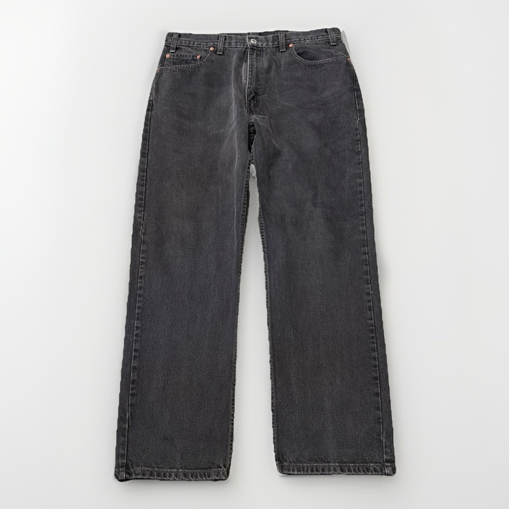 Vintage Levis 505 Jeans Mens 36x30 (Fits 35x29) Black Straight 90s Grunge